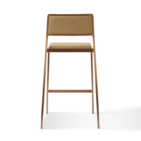 Gale Tan Basketweave Stackable Stool - Set of 2 by TOV Furniture at Eve Furniture