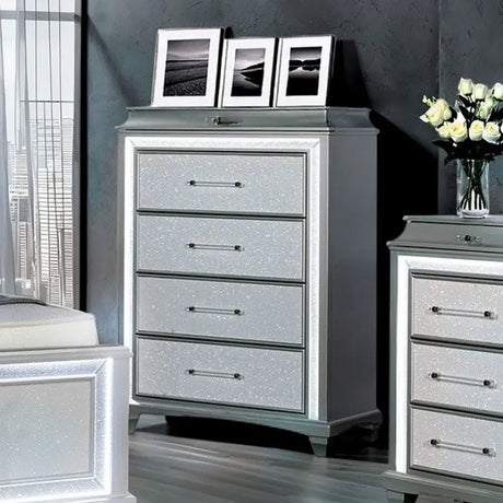 Galea Gray 5-Piece Queen Bedroom Set by Furniture of America at Eve Furniture