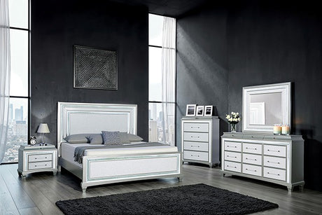 Galea Gray 5-Piece Queen Bedroom Set by Furniture of America at Eve Furniture