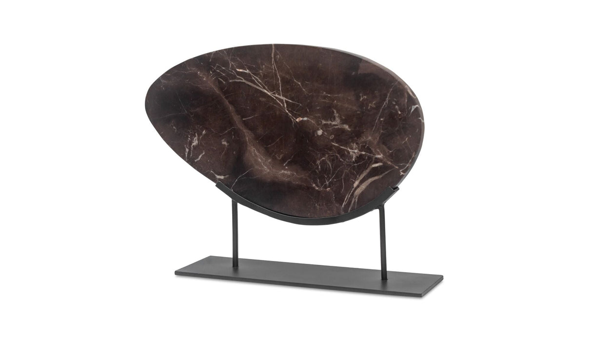 Galen Sculpture Saint Laurent Brown Marble by Moe's Home at Eve Furniture