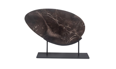 Galen Sculpture Saint Laurent Brown Marble by Moe's Home at Eve Furniture