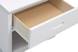 Galen White 1-Drawer Nightstand by Homelegance at Eve Furniture