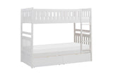 Galen White 1-Drawer Nightstand by Homelegance at Eve Furniture