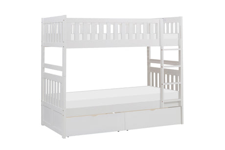 Galen White 1-Drawer Nightstand by Homelegance at Eve Furniture