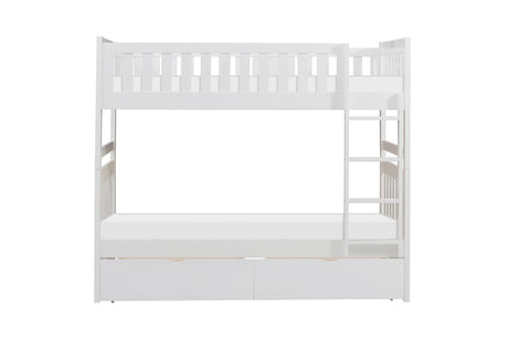 Galen White 1-Drawer Nightstand by Homelegance at Eve Furniture