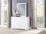 Galen White 1-Drawer Nightstand by Homelegance at Eve Furniture