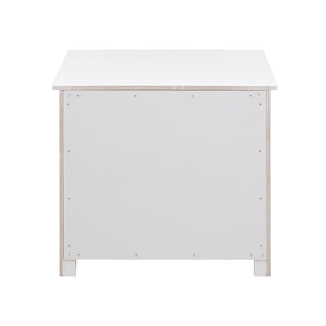 Galen White 1-Drawer Nightstand by Homelegance at Eve Furniture