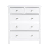 Galen White 5-Drawer Chest by Homelegance at Eve Furniture