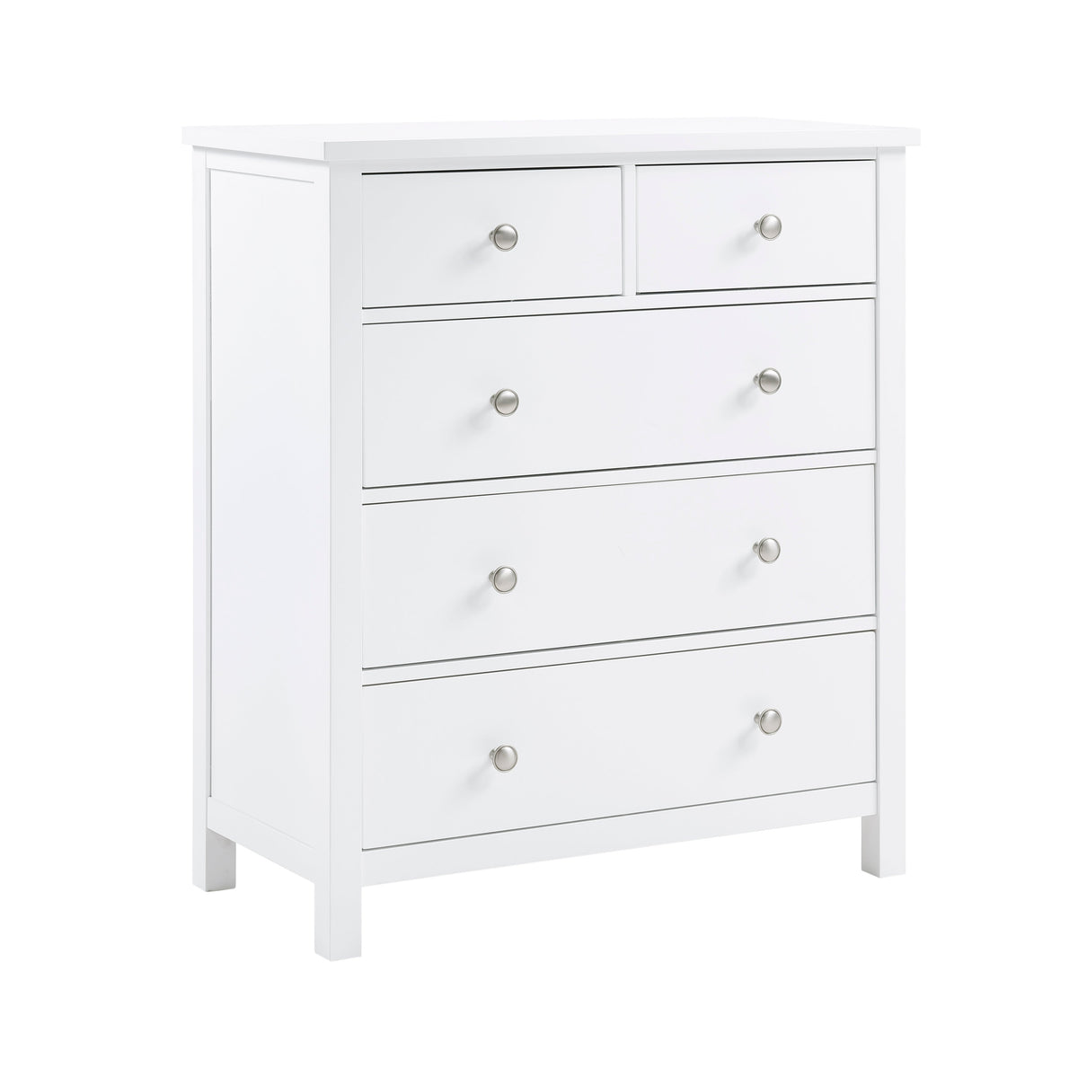Galen White 5-Drawer Chest by Homelegance at Eve Furniture