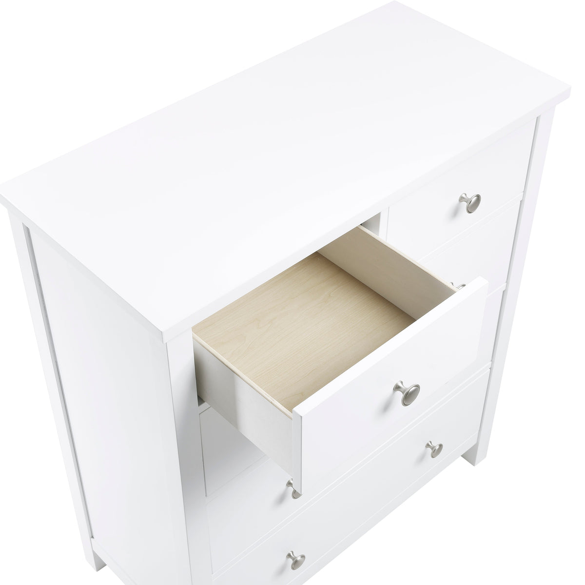 Galen White 5-Drawer Chest by Homelegance at Eve Furniture