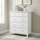 Galen White 5-Drawer Chest by Homelegance at Eve Furniture