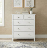 Galen White 5-Drawer Chest by Homelegance at Eve Furniture
