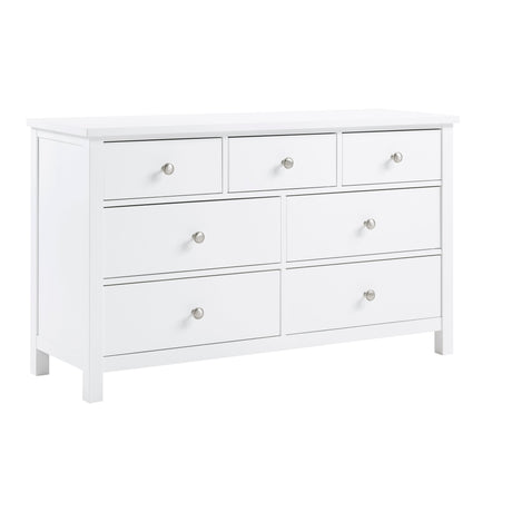 Galen White 7-Drawer Dresser by Homelegance at Eve Furniture