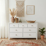 Galen White 7-Drawer Dresser by Homelegance at Eve Furniture