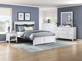Galen White Full Platform Bed by Homelegance at Eve Furniture