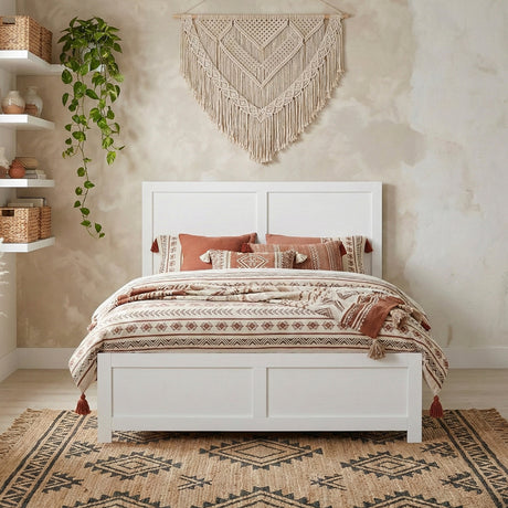Galen White Full Platform Bed by Homelegance at Eve Furniture