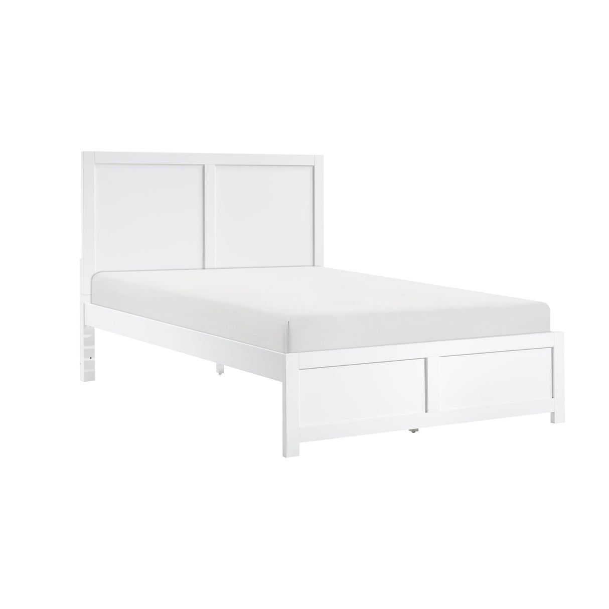 Galen White Full Platform Bed by Homelegance at Eve Furniture