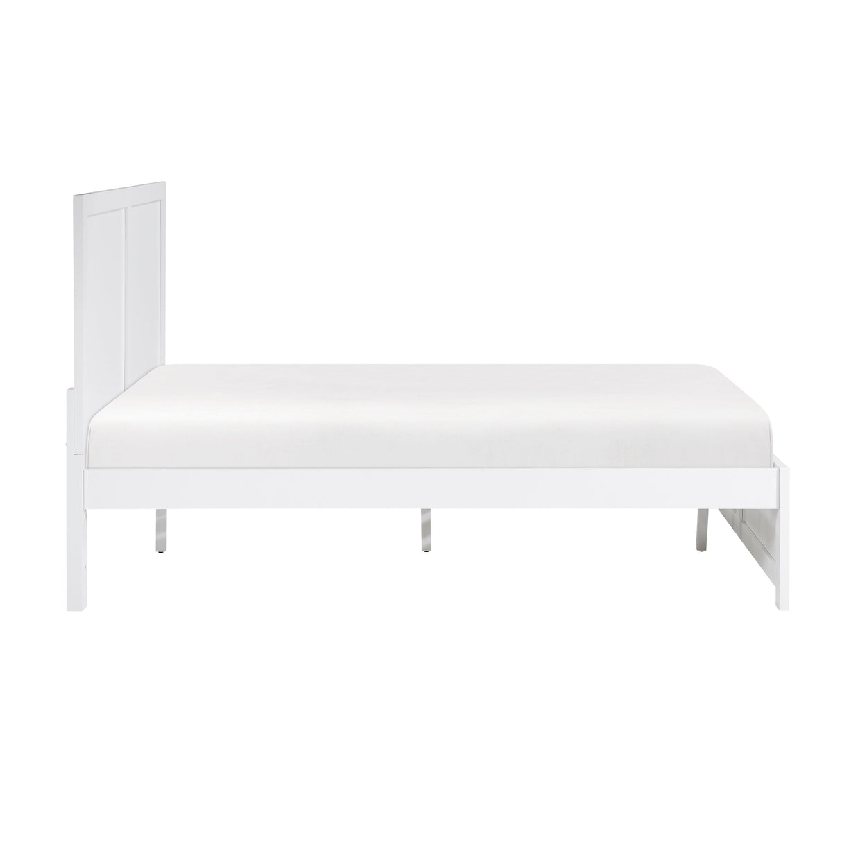 Galen White Full Platform Bed by Homelegance at Eve Furniture