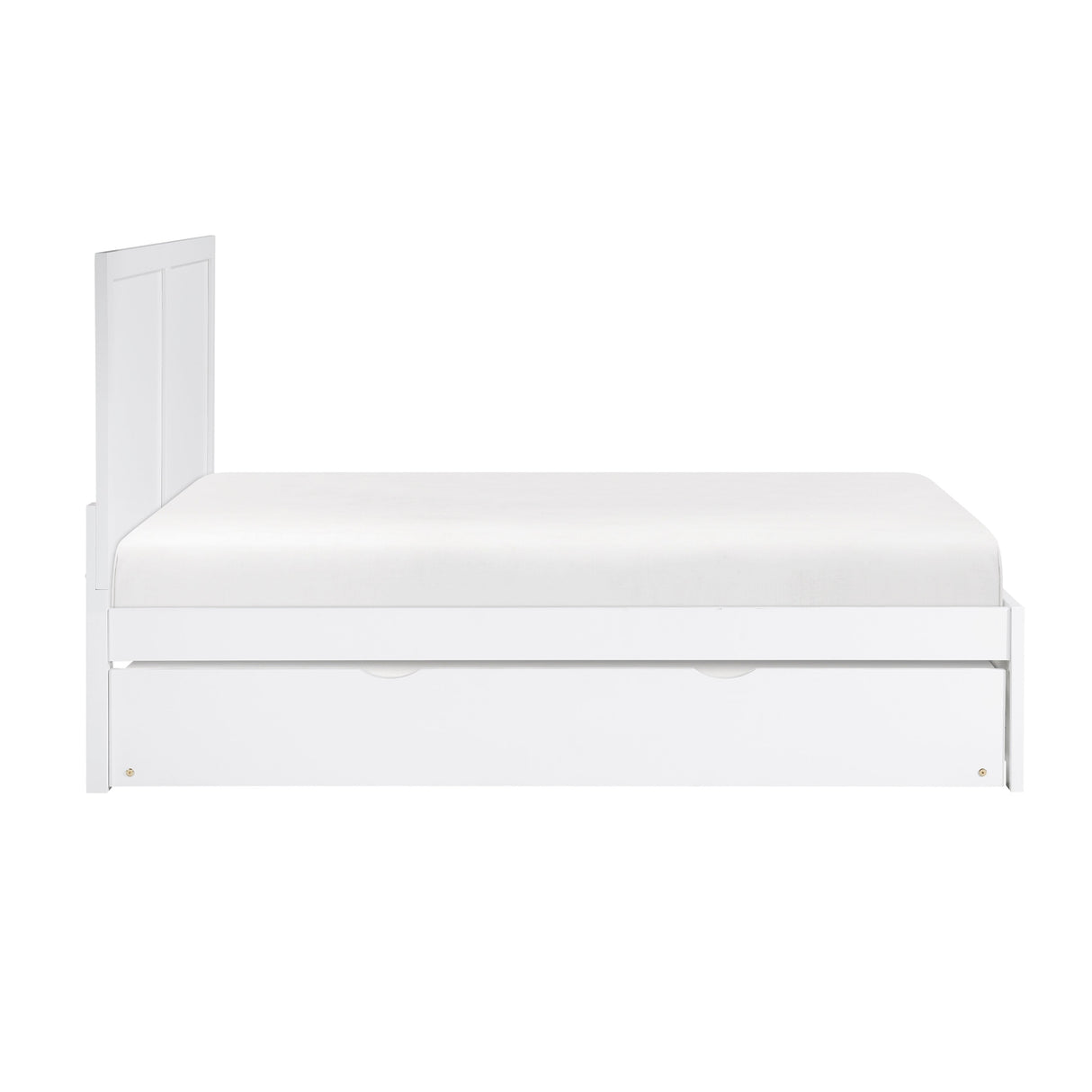 Galen White Full Platform Bed by Homelegance at Eve Furniture