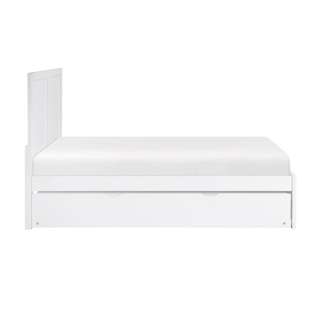 Galen White Full Platform Bed by Homelegance at Eve Furniture