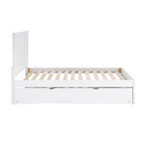 Galen White Full Platform Bed by Homelegance at Eve Furniture
