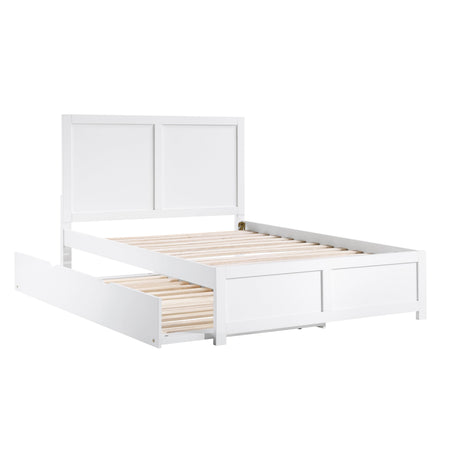Galen White Full Platform Bed by Homelegance at Eve Furniture