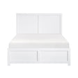Galen White Full Platform Bed by Homelegance at Eve Furniture