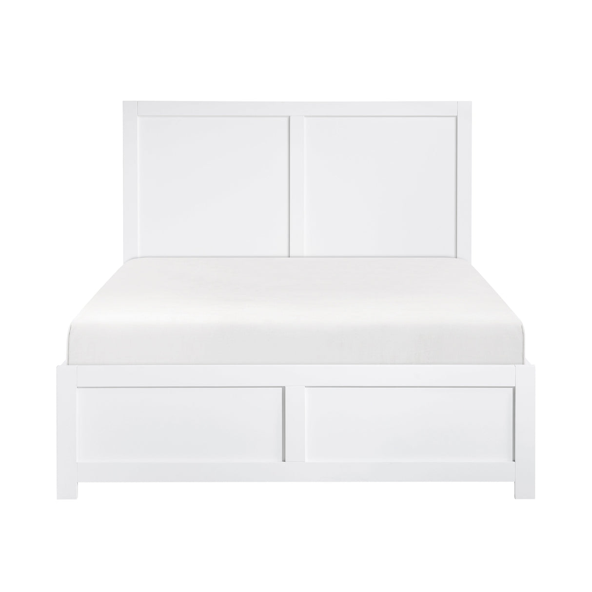 Galen White Full Platform Bed by Homelegance at Eve Furniture