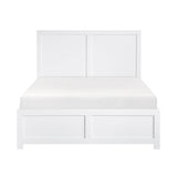 Galen White Full Platform Bed by Homelegance at Eve Furniture