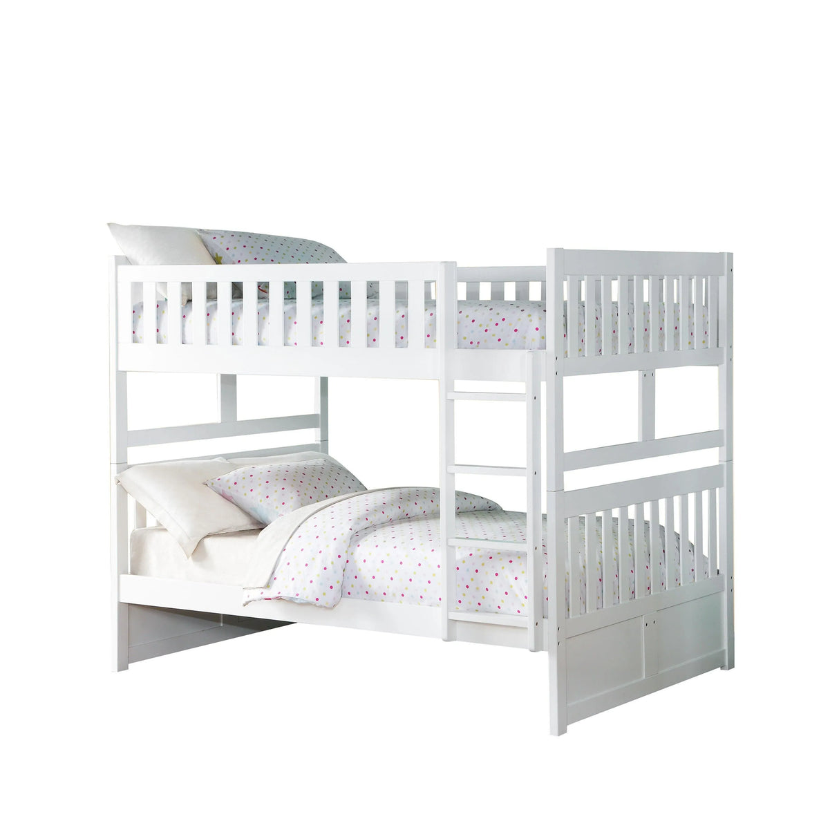 Galen White Full/Full Bunk Bed by Homelegance at Eve Furniture