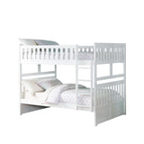 Galen White Full/Full Bunk Bed by Homelegance at Eve Furniture
