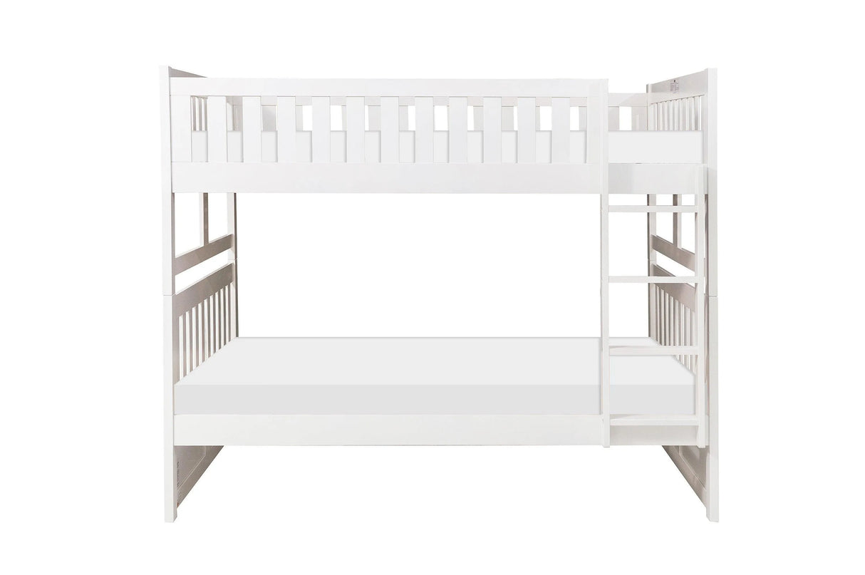 Galen White Full/Full Bunk Bed by Homelegance at Eve Furniture