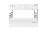 Galen White Full/Full Bunk Bed with Storage Boxes by Homelegance at Eve Furniture