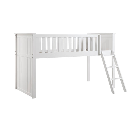 Galen White Low Loft Bunk by Homelegance at Eve Furniture