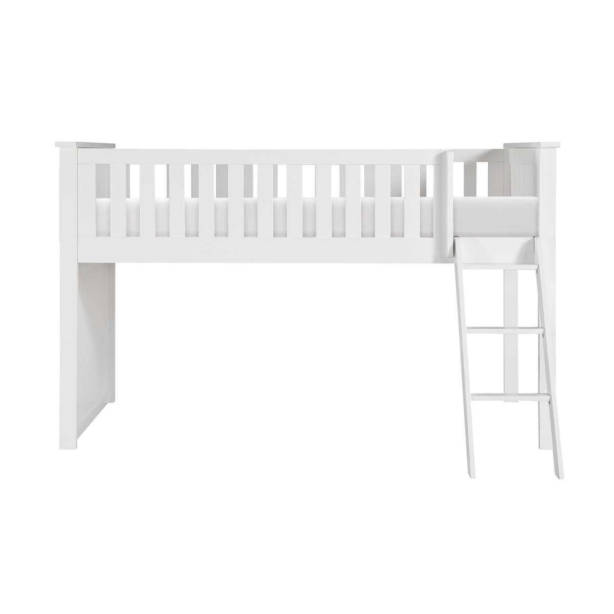 Galen White Low Loft Bunk by Homelegance at Eve Furniture