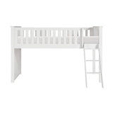 Galen White Low Loft Bunk by Homelegance at Eve Furniture