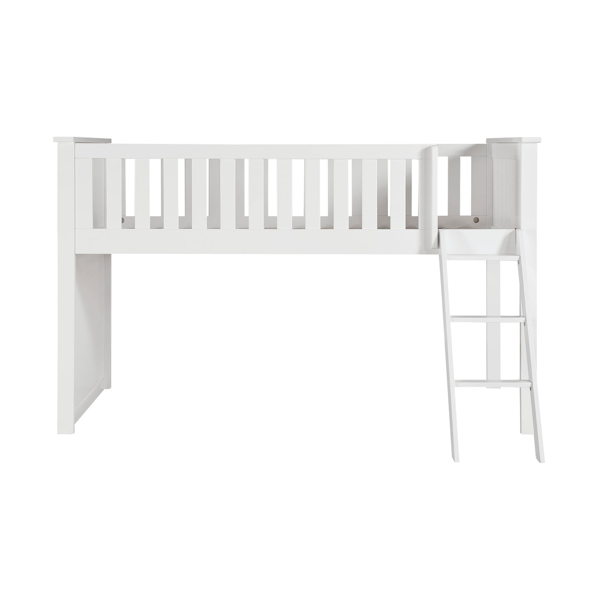 Galen White Low Loft Bunk by Homelegance at Eve Furniture