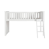 Galen White Low Loft Bunk by Homelegance at Eve Furniture