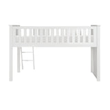Galen White Low Loft Bunk by Homelegance at Eve Furniture