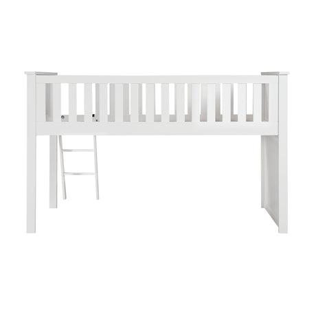 Galen White Low Loft Bunk by Homelegance at Eve Furniture