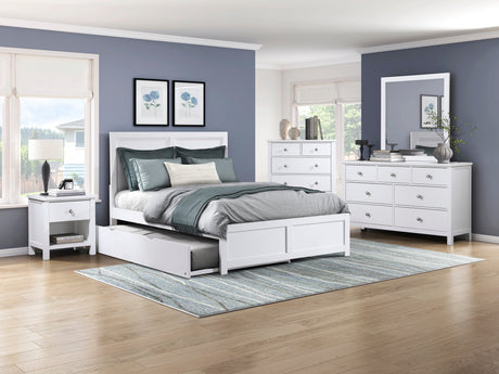 Galen White Mirror by Homelegance at Eve Furniture