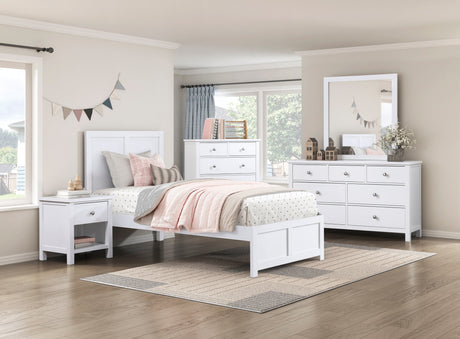 Galen White Mirror by Homelegance at Eve Furniture