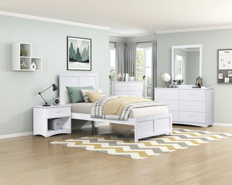 Galen White Mirror by Homelegance at Eve Furniture