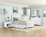 Galen White Mirror by Homelegance at Eve Furniture