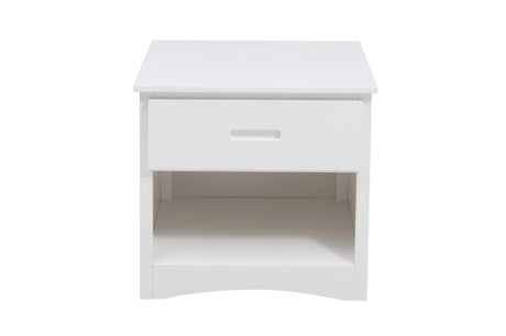 Galen White Nightstand by Homelegance at Eve Furniture
