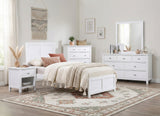 Galen White Twin Platform Bed by Homelegance at Eve Furniture