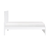 Galen White Twin Platform Bed by Homelegance at Eve Furniture