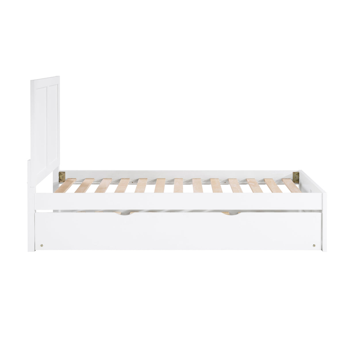 Galen White Twin Platform Bed by Homelegance at Eve Furniture