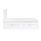 Galen White Twin Platform Bed by Homelegance at Eve Furniture