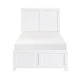 Galen White Twin Platform Bed by Homelegance at Eve Furniture